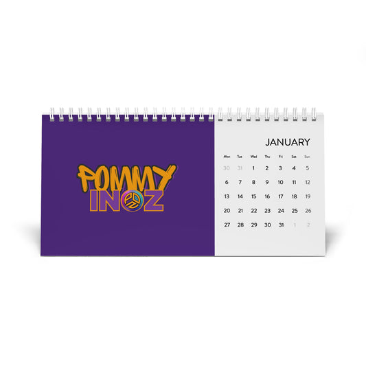 Pommyinoz Desk Calendar (2025 grid)